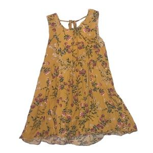 Low tie back floral boutique dress
